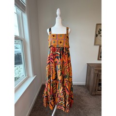 Farm Rio Crochet Maxi Dress