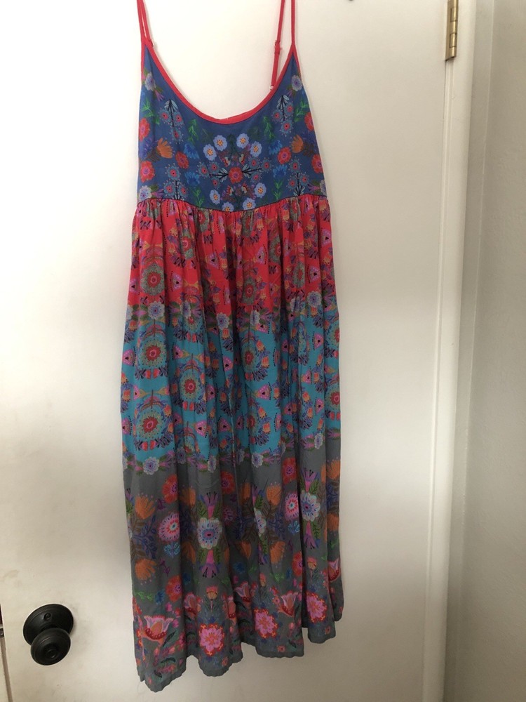 Natural Life Floral Boho Dress Size Small Spaghetti Strap Beautiful Design