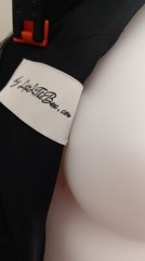 Light in the Box Black Pleated strapless One shoulder with Bow Dress sz 4