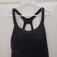 The North Face Dress Womens Large Black Racerback Athletic Built-In Bra Tennis