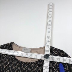 Everly Anthropologie Small Cut Out A-Line Mini Shirt Dress Black Beige MINT