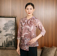 Adyatma Women&rsquo;s Namora Lilac Blouse Digital Print