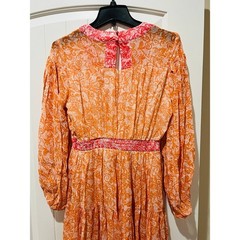 NWT❤️Anthro Maeve Long-Sleeve Sheer Printed Maxi Dress szSP