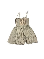Express Pink Adjustable Spaghetti Strap Pleated Flowy Y2K Dress Women&rsquo;s Size 4