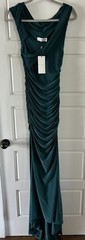 Club L women’s bottle green off the shoulder maxi dress size 6