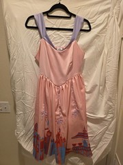 Disneyland Her Universe Pink Its a Small World Dress Medium Pre-Owned