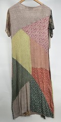 Sacred Threads Patchwork Maxi Dress Medium Hippie Boho Artisan Festival