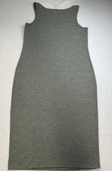 American Flag NYC Knit Cotton Scoop Neck Tank Midi Dress-S