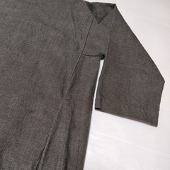 45R/45rpm MOTTAINAI Mahiko dress made of various materials dress gray 4-1106M∞