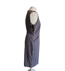Jaeger Women&rsquo;s Grey Sleeveless Stretchy Formal Sheath Dress – Size UK 12. New!