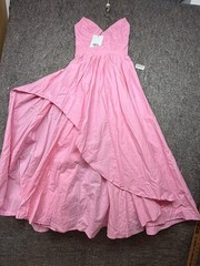 Hello Molly Maxi Dress Wedding Light Underwired Pink Size 8/S NWT