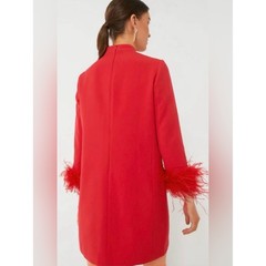 Tuckernuck NWT Red Feather Mod Ellie Mock Neck Dress Medium