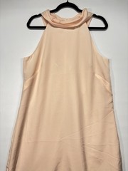 Banana Republic Factory Peach Sleeveless Cowl Neck Shift Dress Size 12