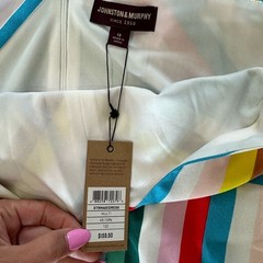 JOHNSTON & MURPHY – NWT – Multi Stripe Maxi Dress – Womens 12