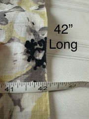 J.Jill 3X Sleeveless Shift Dress Floral Coastal Pockets Love Linen Yellow Gray