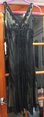 Beautiful Scala Beaded Black Silk Women&rsquo;s Dress Sz. XL Brand New/Tags