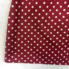Ghanda Sleeveless Red Polka Dot 100% Cotton Casual Dress – Size S