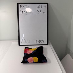 Tommy Hilfiger Floral Bell Sleeve Shift Dress Black Pink Yellow Size 12