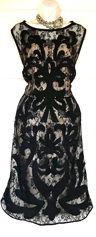MONSOON GOTHIC BLACK PAISLEY PATTERN OCCASION PARTY DRESS SIZE 14