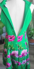 Violet Weekend Floral Halter Dress | Vibrant Green & Pink Mini Dress | NWOT S