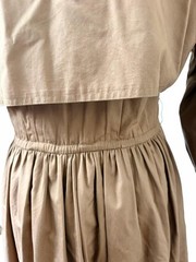 Anne Klein II Hollywood Studio Vintage Brown Cotton Shirt Dress