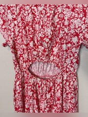 Universal Thread NWT Red Floral Cutout Maxi Dress Women&rsquo;s Large