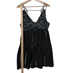Free People Intimately Glitter Slip Mini Dress With Sequins XS * Fairy Grunge