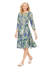 Cotton Tie Waist Dress – Butterfly Garden Size M