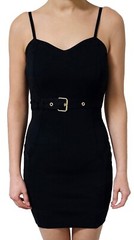 New Guess Dress Belted Party Bodycon Black Dress.Size XS (S, M, L, XL available)