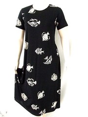 Jostar, Travel Knit Dress, long A-Line, S/S, Stretchy NO-IRON poly/span. 036