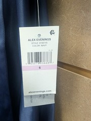 Alex Evenings Women&rsquo;s Sequined Evening Dress – Navy – Size 6