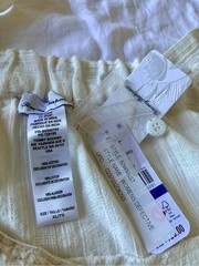 Tommy Bahama Womens XL Cream Tiered Gauze Cotton Sundress Factory Second NWT