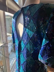 Creative Creations Blue/Purple Sequin Woman&rsquo;s Dress Size 12