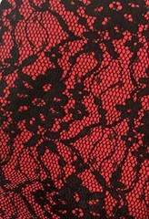 French Connection Gothic Lace Sheath Dress Red Black Strapless Sz. 8 NWT $258