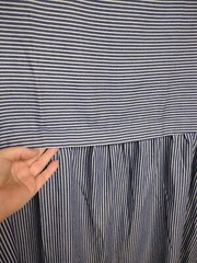 Tendency Blue Pinstripe Pullover Dress XL NWT New With tags