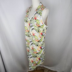 Tommy Bahama IslandZone Aubrey Floral Fancy Dress Large Sleeveless Resortwear