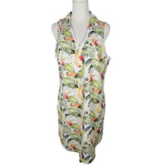 Tommy Bahama IslandZone Aubrey Floral Fancy Dress Large Sleeveless Resortwear