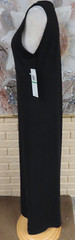 NWT ELEGANT NINA LEONARD SZ LARGE SLIMMING STRAIGHT BLENDED FABRIC BLACK DRESS