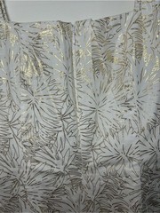 MICHAEL Michael Kors White Mini Dress with Gold Botanical Print NWT