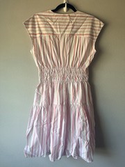 NEW DEREK LAM 10 CROSBY Tora Dress in White/Pink