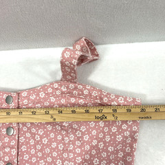 No Boundries Jumper Dress Juniors XXL Pink Floral Farmgirl Pockets Cottagecore
