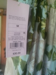 Brand New With Tags! Wild Fable Tiered Maxi Dress Green, Tan, Cream Size Medium