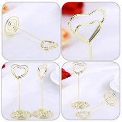 20Pcs Golden Multi-Function Message Clips Reusable Household Picture Holder