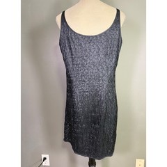 Eileen Fisher Scrumple Tussah Silk Tank Dress M Mini Crinkle Capsule Minimalist