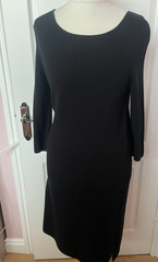 BNWT MarlaWynne Stunning Knitted Winter Dress. Black Size Small
