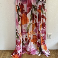 Adrianna Pappel maxi sleeveless dress 24W flowers vacation romantic cottage core
