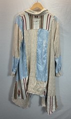 A Rare Bird Acid Wash Duster Aztec Skies Jacket Sz S/M Boho Lagen Shirtdress Raw