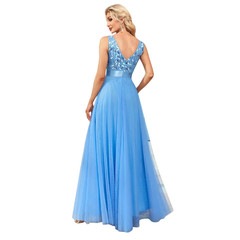 Elebant Women Sequin Mesh Backless Mix Dress Evening Party Prom & Special Occasi