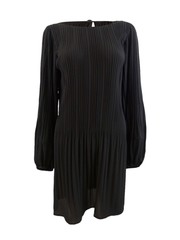 MICHAEL Michael Kors Women&rsquo;s Pleated Mini Dress (M, Black)