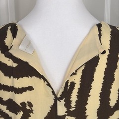 Corey Lynn Calter Dress Size Small Brown Zebra Maxi Tee Anthropologie Shift